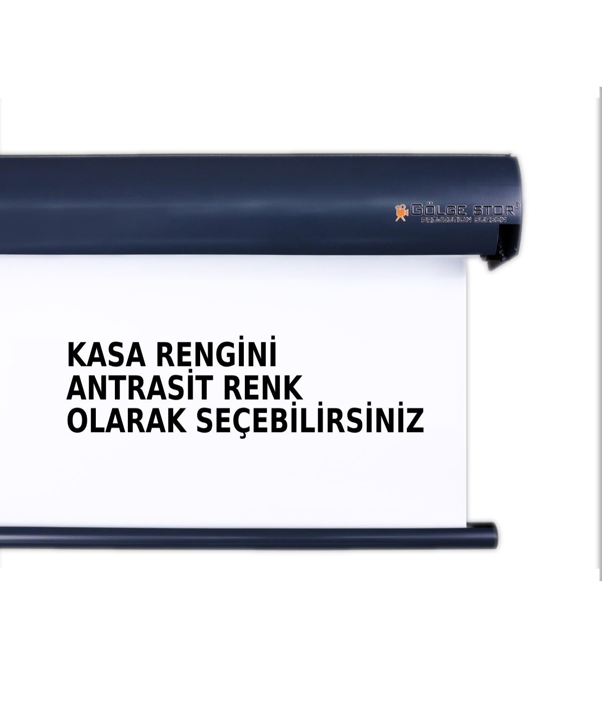 Manuel En 210 cm Boy 180 cm Yeni Akıllı Kumaş Teknolojisi Işık Geçirmez Projeksiyon Perdesi
