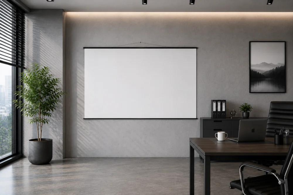 Duvar Askılı Taşınabilir Projeksiyon Perdeleri